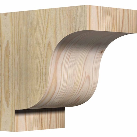 Ekena Millwork Newport Rough Sawn Corbel, Douglas Fir, 6"W x 10"D x 10"H COR06X10X10NEW00RDF